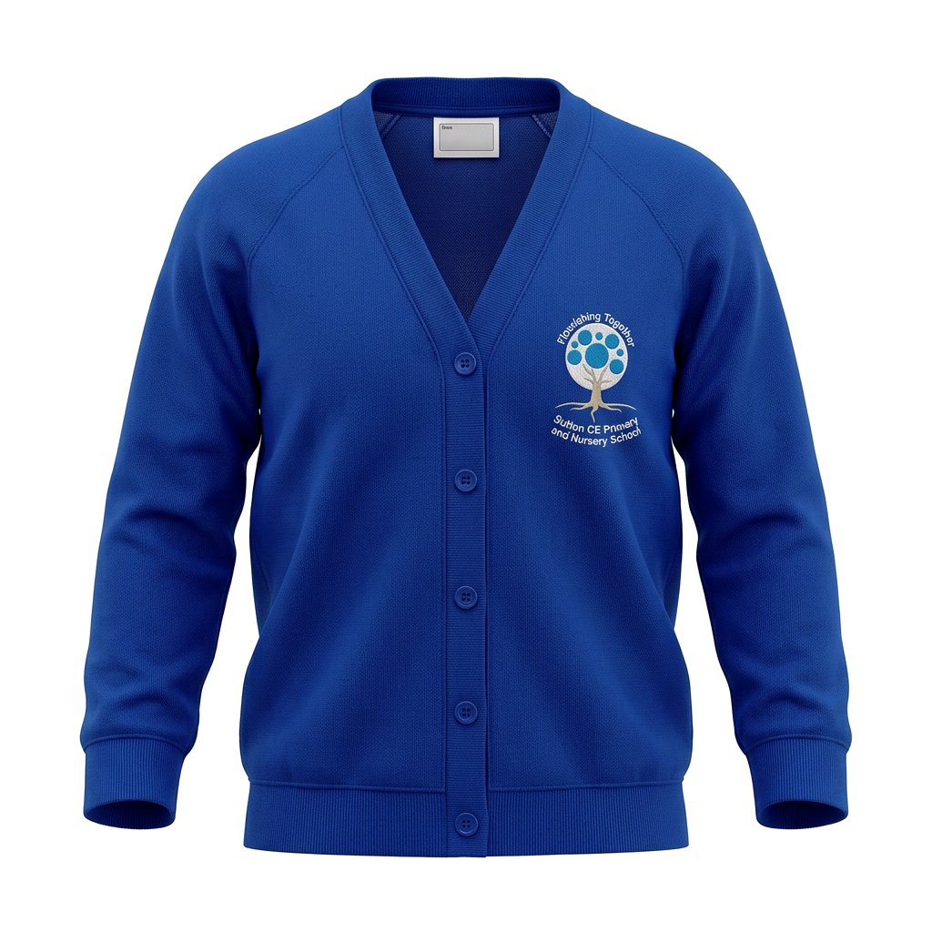 Royal Blue Cardigan - Sutton CE Primary School