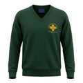 Bottle Green V-Neck Sweatshirt - Skipton Parish CE Primary School
