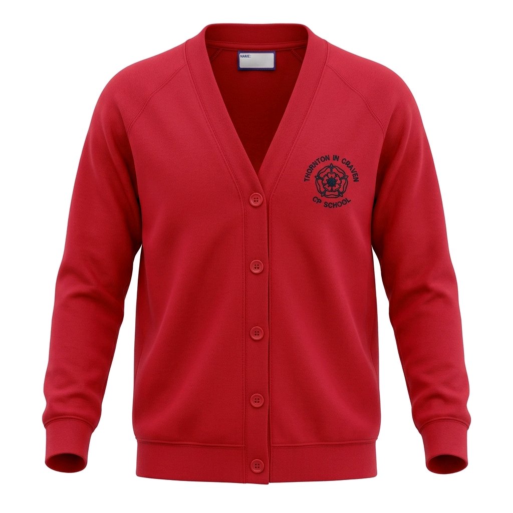 Red Cardigan - Thornton-in-Craven CP School