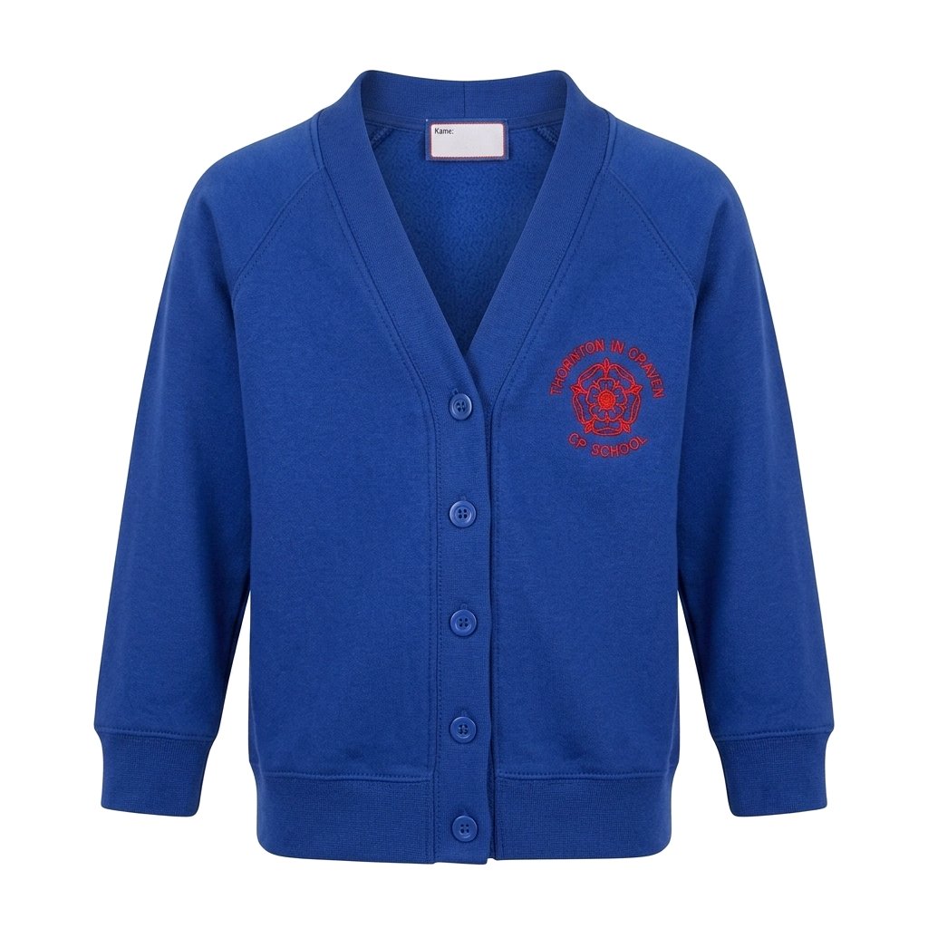 Royal Blue Cardigan - Thornton-in-Craven CP Nursery School