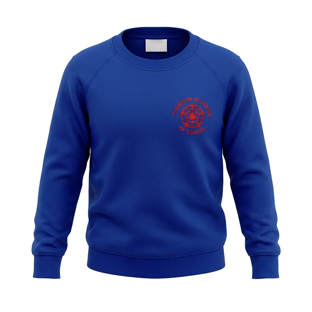 Royal Blue Sweatshirt - Thornton-in-Craven CP Nursery School