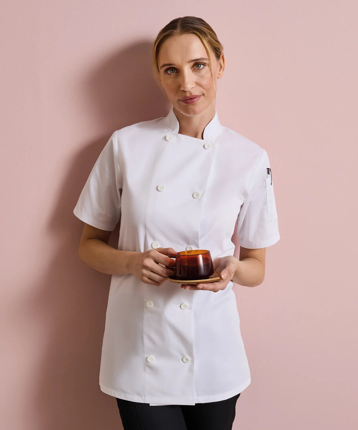 Women's Short Sleeve Chef's Jacket